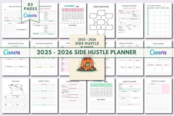 2025 – 2026 Side Hustle Planner