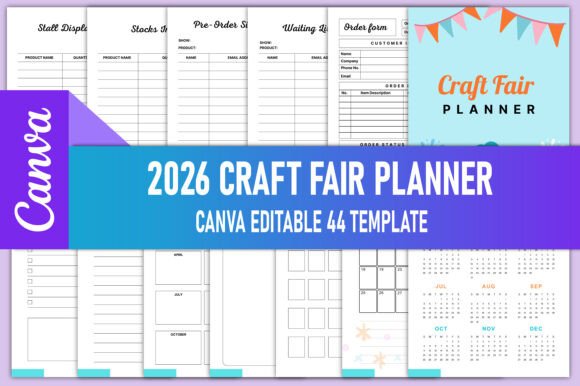 2026 Craft Fair Planner for Canva