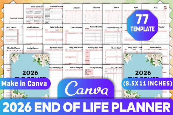 2026 End of Life Planner Canva KDP: A Versatile Tool for Every Need