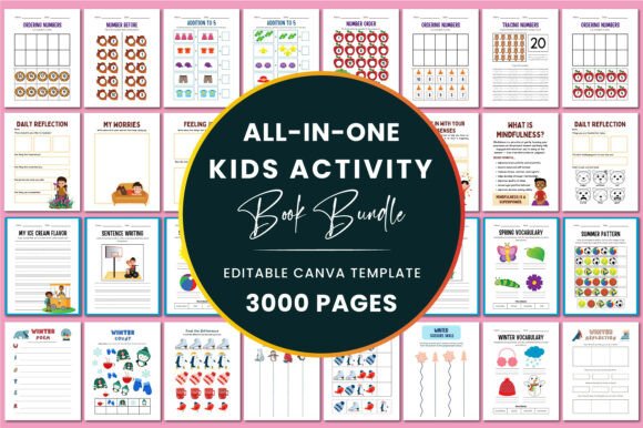 All-in-One Kids Activity Book Bundle: A Comprehensive Resource for Engaging Learning and Fun