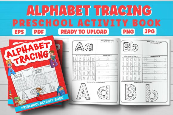 Alphabet Tracing Preschool Activity Book