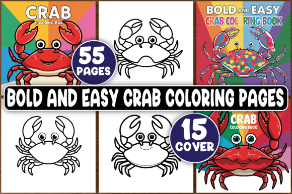 Bold and Easy Crab Coloring Pages