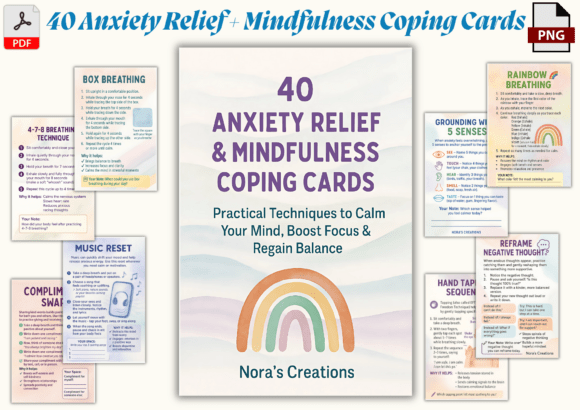 Find Your Calm with 40 Anxiety Relief Mindfulness Cards