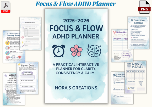 Focus Flow ADHD Planner: A Game-Changer for Productivity and Clarity
