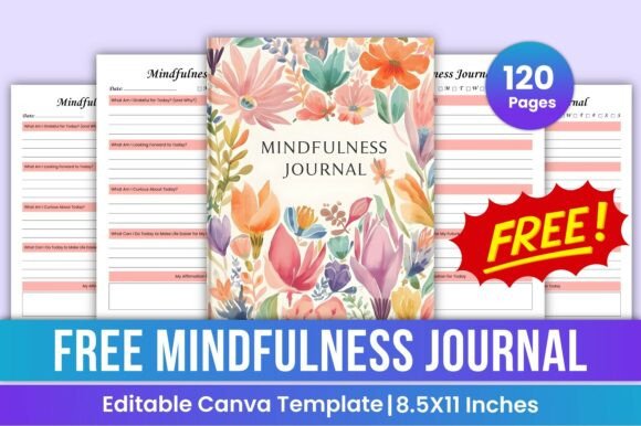 Free Mindfulness Journal Canva Kdp: A Simple Tool for Daily Reflection and Growth