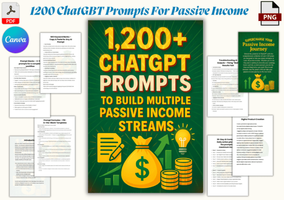 Mastering Passive Income with 1200 ChatGbt Prompts for Passive Income
