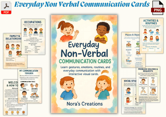 Non-Verbal Communication Cards Workbook