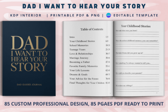 Preserving Family Legacy with Dad I Want to Hear Your Story Journal
