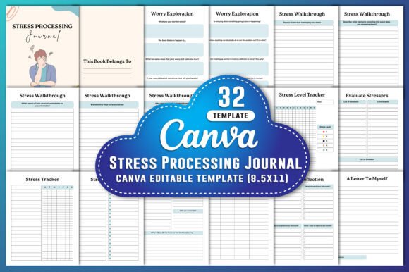 Stress Processing Journal & Canva KDP Interiors: Your Ultimate Tool for Mindfulness and Self-Care
