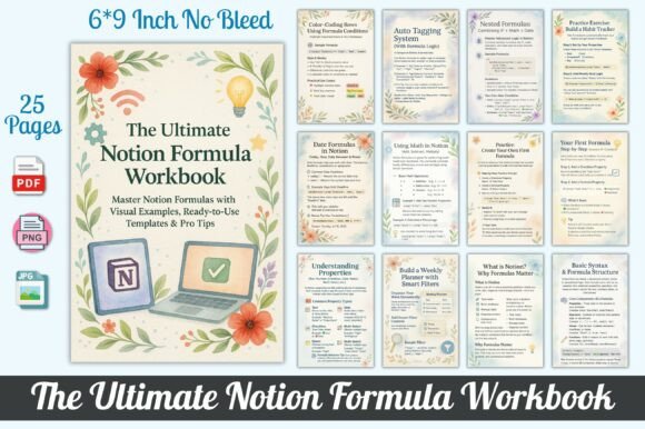 The Ultimate Notion Formula Workbook Kdp: A Practical Guide to Mastering Notion Formulas