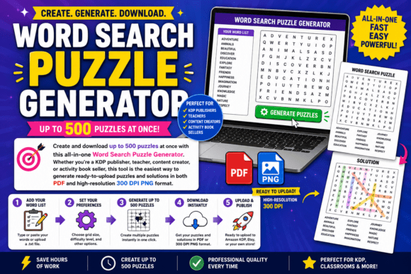 The Ultimate Word Search Puzzle Generator for KDP and Beyond